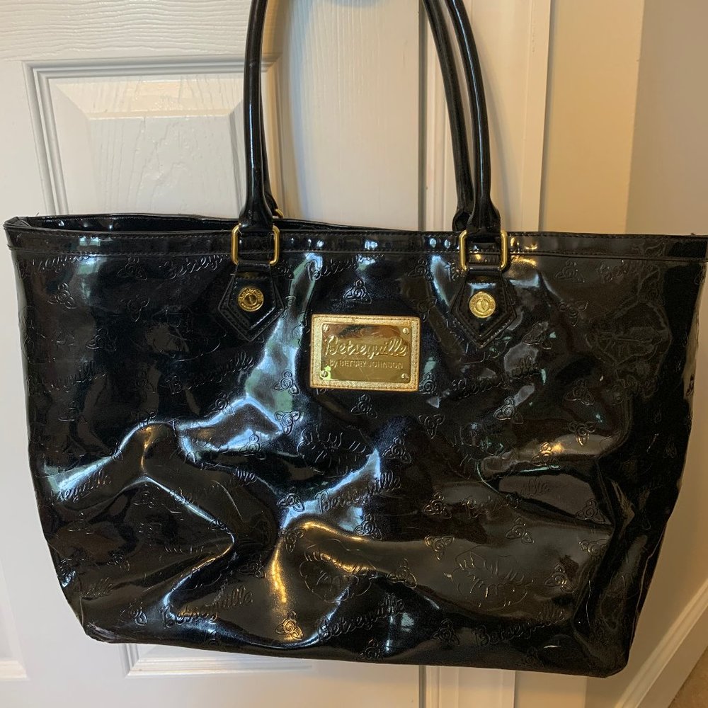 Patent Leather Tote Bag